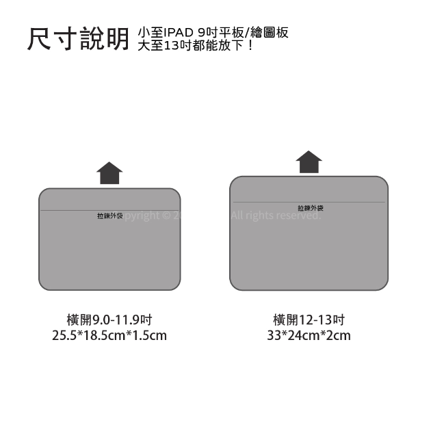 JEHD 兩用外出內膽包 防潑水 客製化 LOGO IPAD 12.9 11 13吋 Tab S 適用 外出包 小包